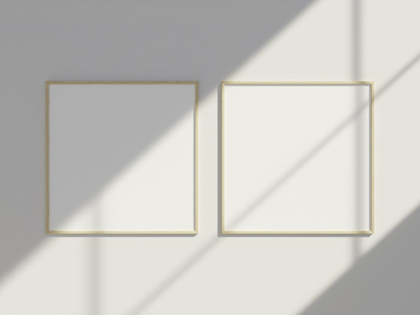 空白框架模型在白色背景和窗口阴影图片下载