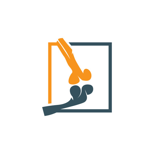 骨骼健康标志简单插图轮廓模板矢量设计图片下载