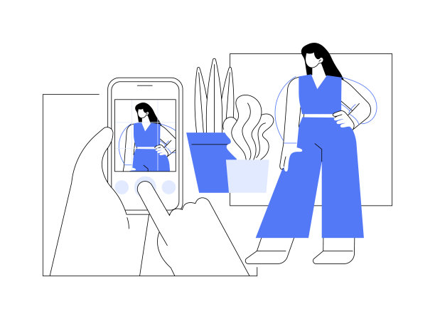 智能手机摄影孤立的卡通矢量插图。图片下载