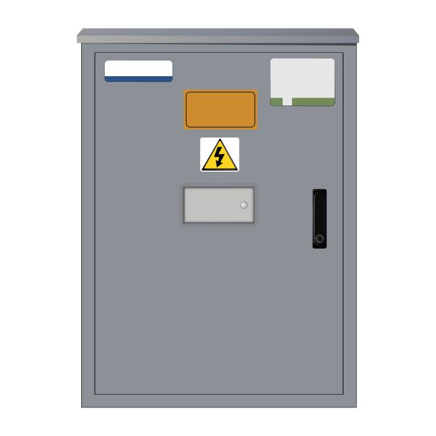 电器箱，工业电器控制板。电表柜。变电站。矢量图图片下载