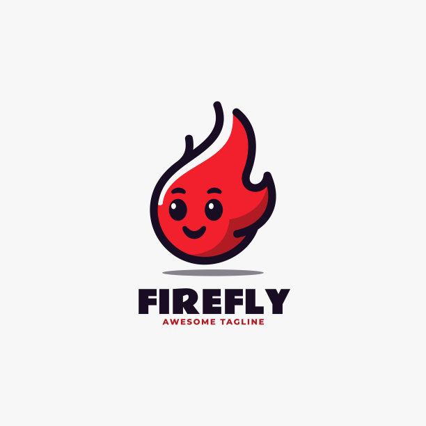 矢量插图萤火虫吉祥物卡通风格。图片下载