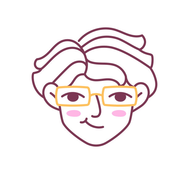 女性发型涂鸦矢量头像图片下载