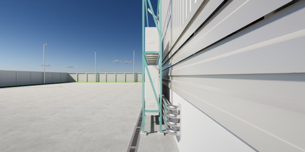 暖通空调系统冷凝器单元三维效果图。图片下载