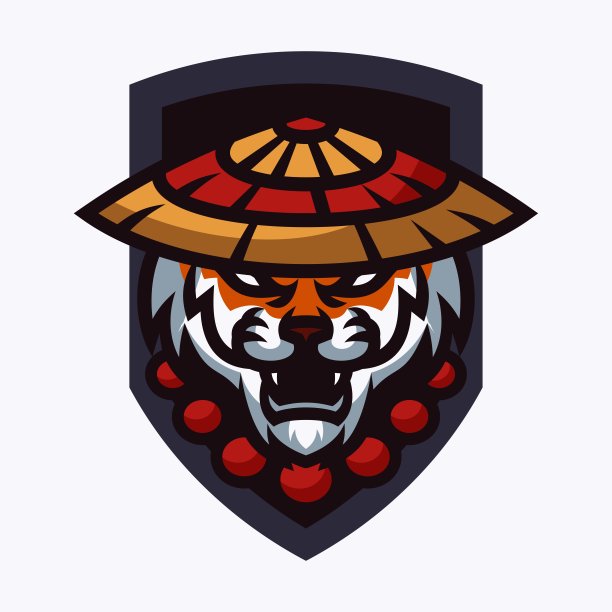 矢量插图老虎吉祥物卡通风格。图片下载