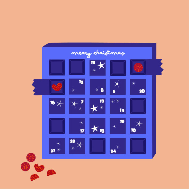 降临节巧克力日历图片下载