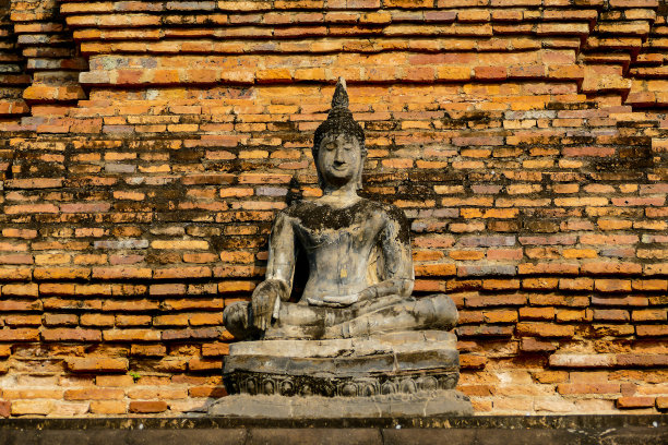 泰国大城府佛像，数码照片图片作为背景图片下载