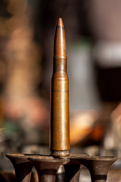 老式步枪子弹的远景图片下载
