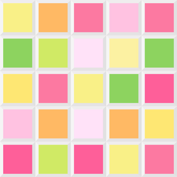 Tutti Frutti，色彩深浅，无缝图案，瓷砖调色板色彩设计方案，瓷砖装饰，设计元素图片下载