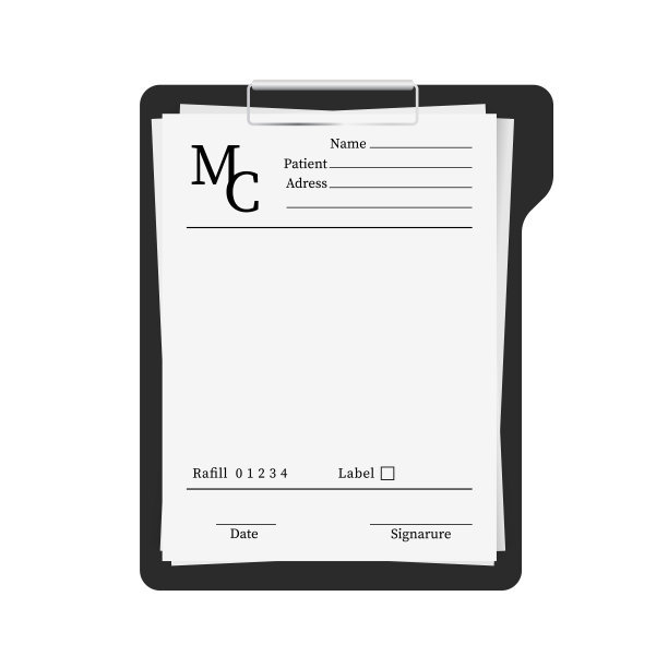 医疗证明模板。健康诊断处方表。填写健康保险、医疗卡、处方、医疗证明、医疗检查标志报告。矢量图图片下载