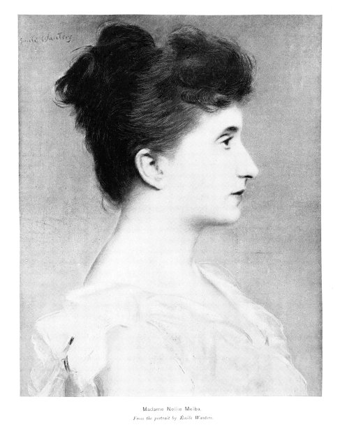Nellie Melba照片肖像，澳大利亚歌剧演唱家，19-20世纪文化图片下载
