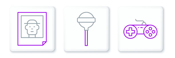 设置线手柄照片和棒棒糖图标图片下载