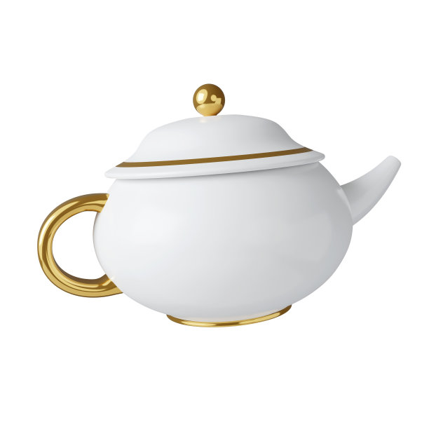 3d茶。中秋节。图标孤立的黄色背景。3d渲染图。剪切路径。图片下载