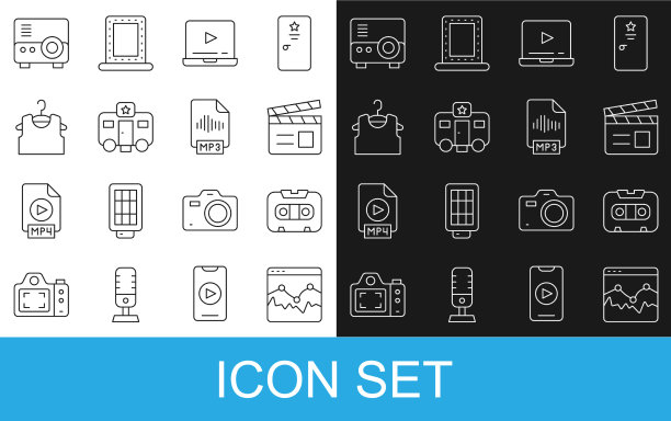 设置线音乐波均衡器复古音频图片下载