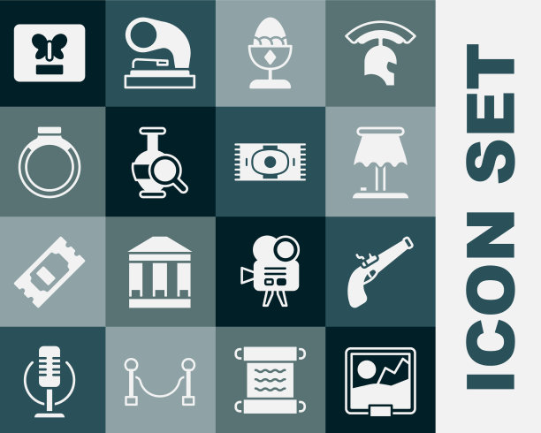 集图片复古手枪台灯鸡图片下载