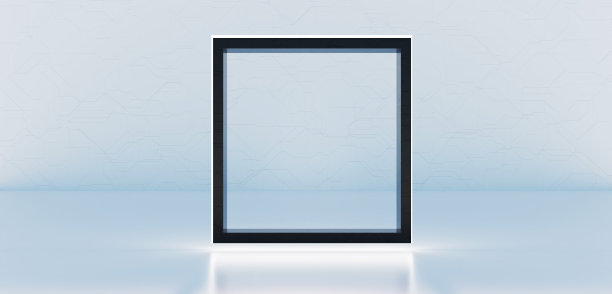 舞台现代展示场景技术背景用霓虹灯和激光舞台背景场景展示展示展厅3D插画图片下载