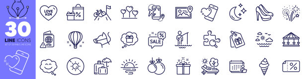 搜索拼图鞋和会计线图标图片下载