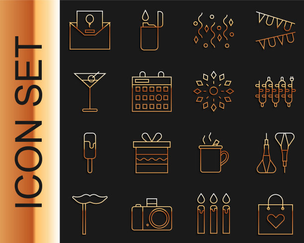 设置线购物袋与心镖箭头图片下载