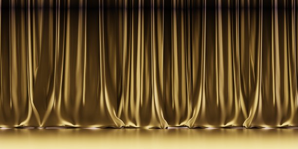 舞台幕布产品展示场景场景展示地板展示舞台背景展厅3D插画图片下载