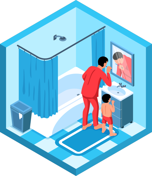 卫生与爸爸作文图片下载