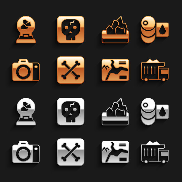 集考古桶石油开采自卸车图片下载