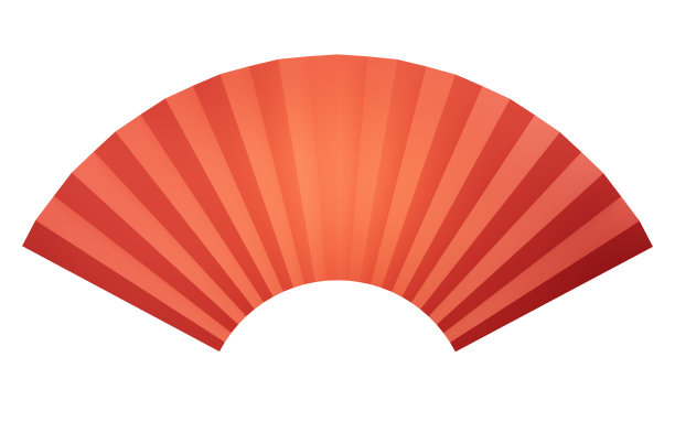 红色中国扇背景，3d渲染。图片下载