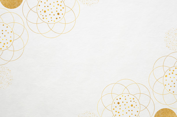 日本和纸背景与花卉框架插图图片下载