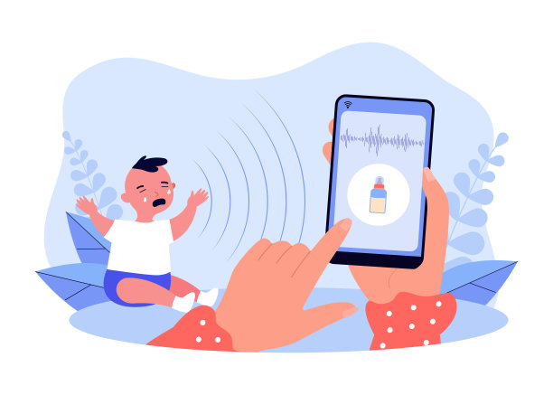 通过应用矢量图识别哭泣声音为饥饿图片下载