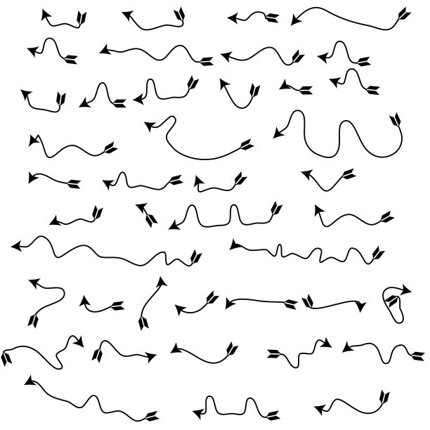 箭头图标。向量箭头的兆集。黑色矢量箭头集合。箭头矢量图标。现代简单的箭头。收集不同的箭头平面风格的网页设计或界面。图片下载