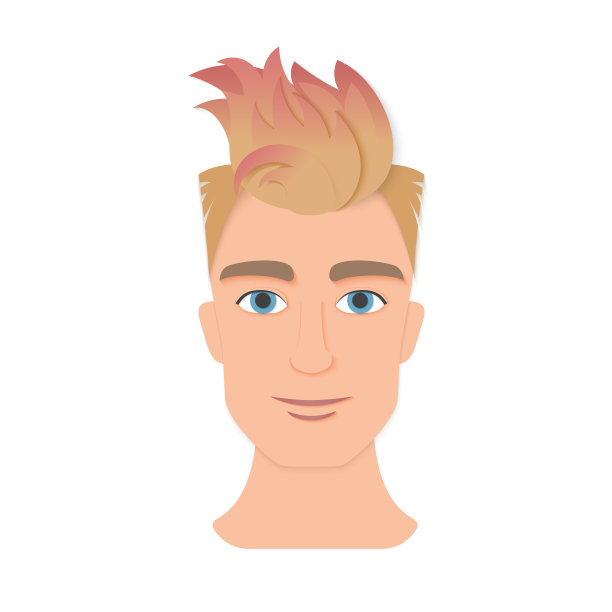 金发男孩，发型很酷图片下载