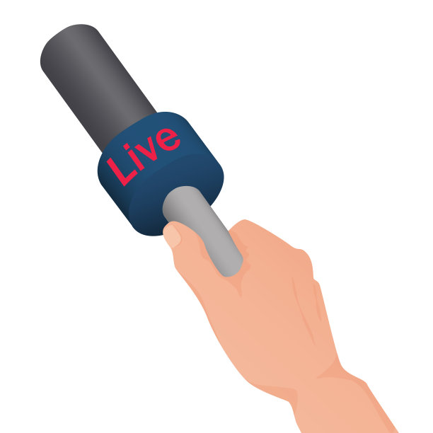 记者手持麦克风图片下载