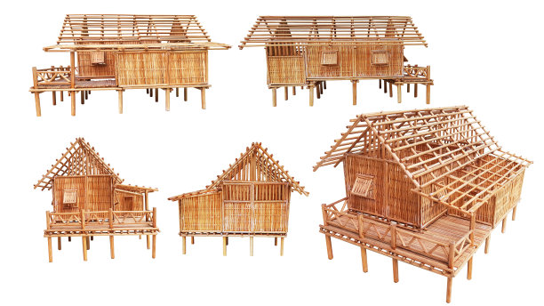 竹屋结构。图片下载