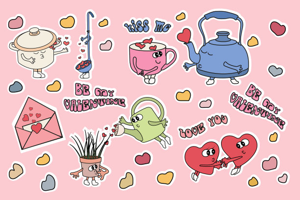 情人节快乐。恩爱夫妻的心，用于卡片和请柬图片下载