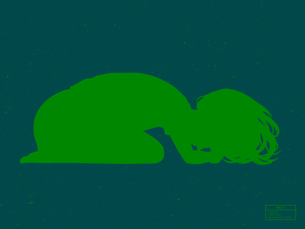 躺着的女人孤立矢量轮廓图片下载