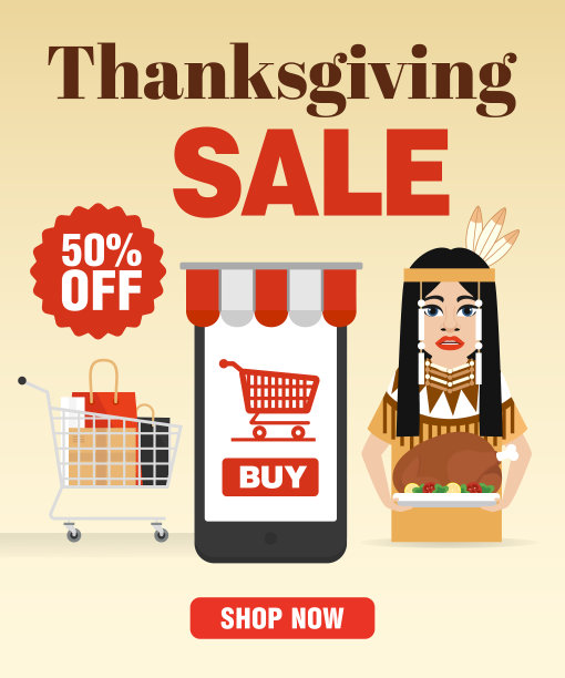 感恩节特价五折的概念现代设计公寓图片下载