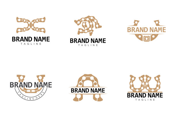 马蹄铁标志简单的矢量设计复古西方插画模板图片下载