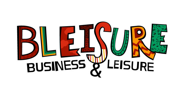 Bleisure象征。旅行、工作和放松同时进行图片下载