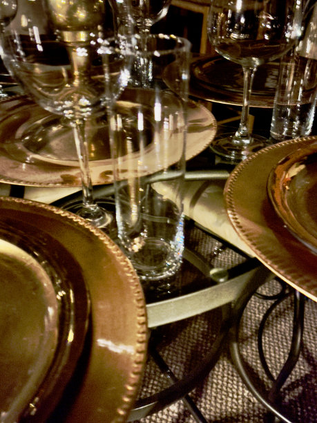 豪华餐桌布置图片下载