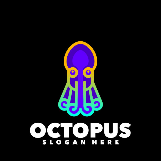 章鱼简约设计图片下载