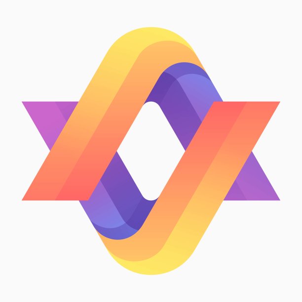 矢量插图字母渐变彩色风格图片下载