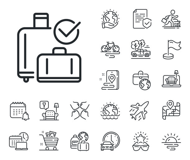 机场行李提取线图标飞机图片下载
