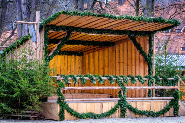 木制售货亭图片下载