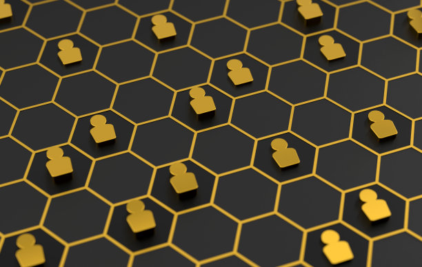 六边形中的人物图标图片下载