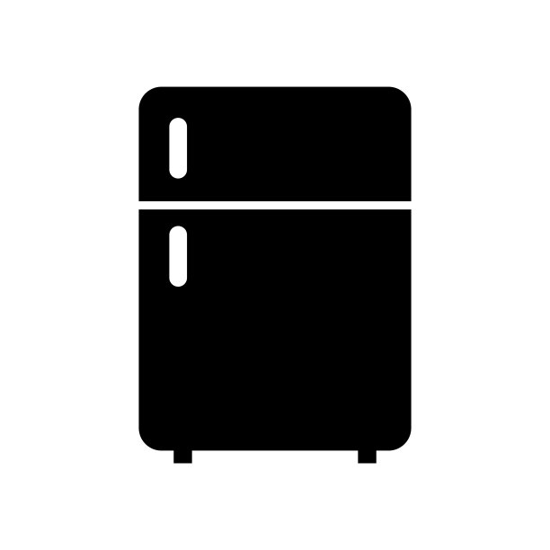 冰箱图标矢量设计模板简单而现代图片下载