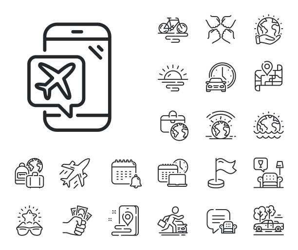 飞行模式线图标飞机模式标志飞机图片下载