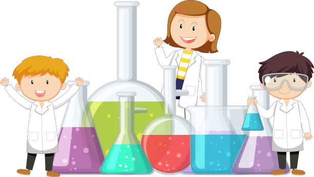 带有卡通科学家的科学banner图片下载