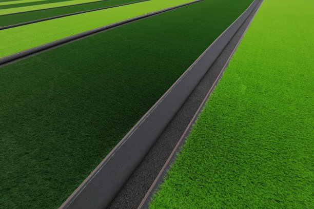 运动场铺设人造草坪图片下载