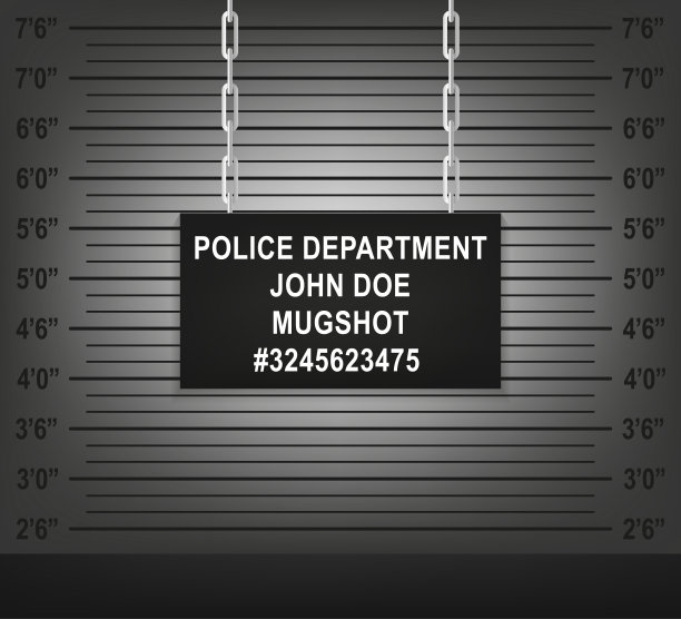 警察的脸部。警察阵容背景。添加照片。矢量图图片下载