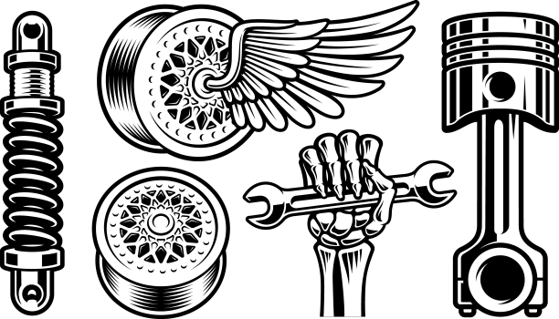 成套汽车配件图片下载