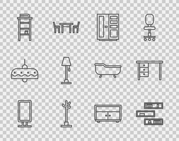 设置线大全长镜架与书籍图片下载