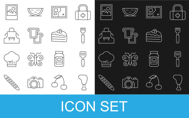 套线鸡腿铲叉折图图片下载